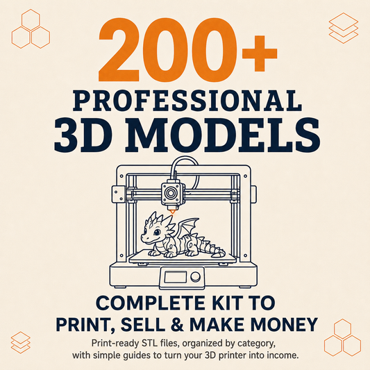 MEGA PACK 200+ PROFESSIONAL 3D MODELS™ + 7 FREE BONUSES